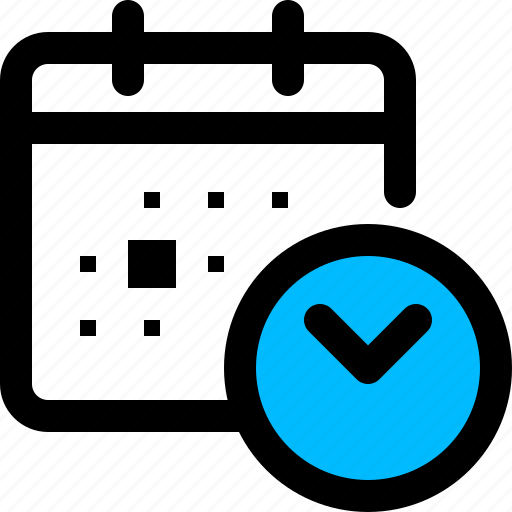 Calendar and clock icon for scheduling