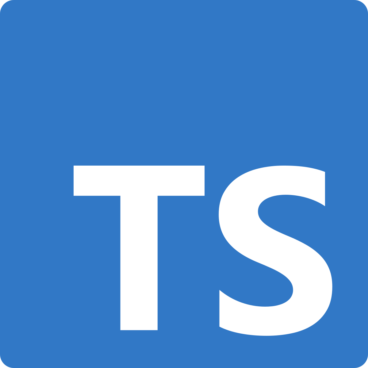 TypeScript (TS) programming language logo