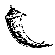 Powder horn flask or drinking horn