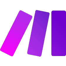 Purple "Make" logo with three bars