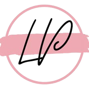 LVC logo with pink circle and brushstroke