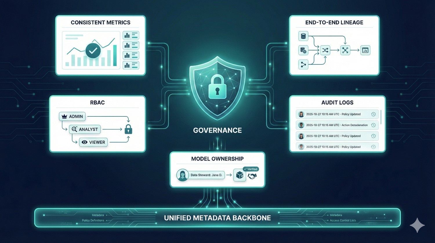 Built-In Governance (RBAC, Audit Logs, Model Ownership)
