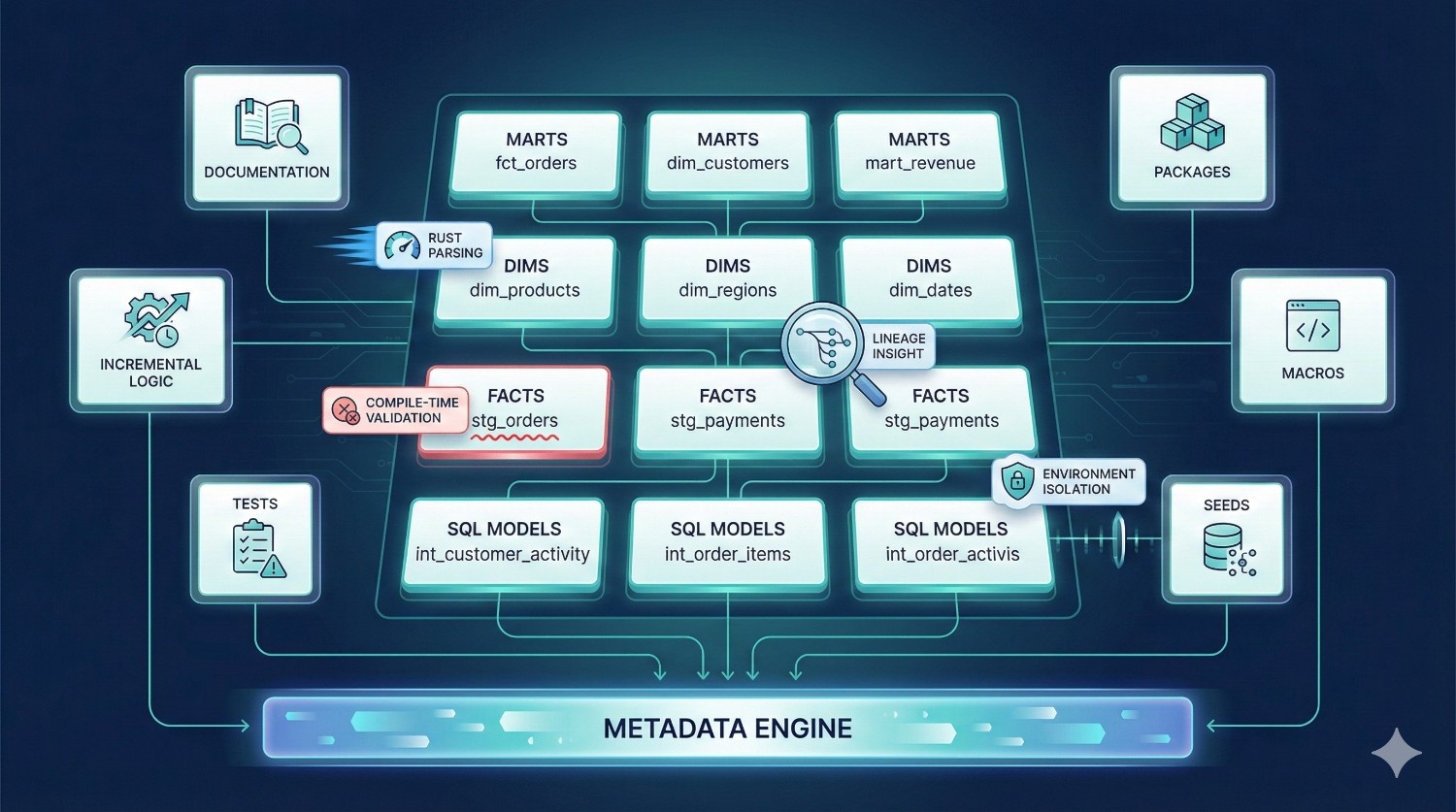 Transformation Layer (The Data Modeling Engine)