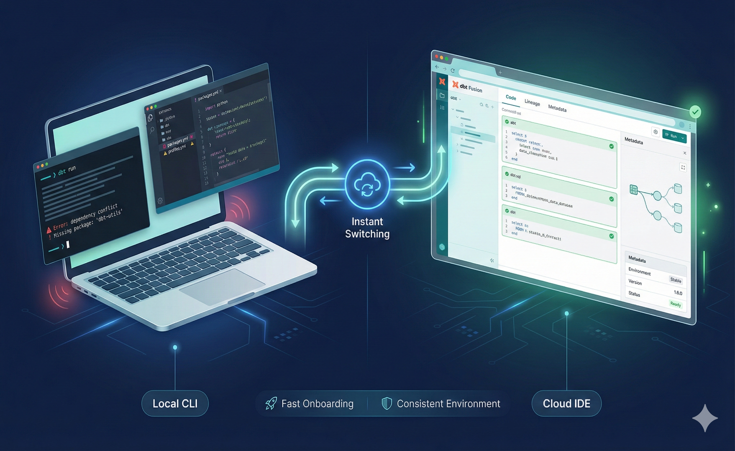 A Hybrid Development Environment (Local + Cloud)