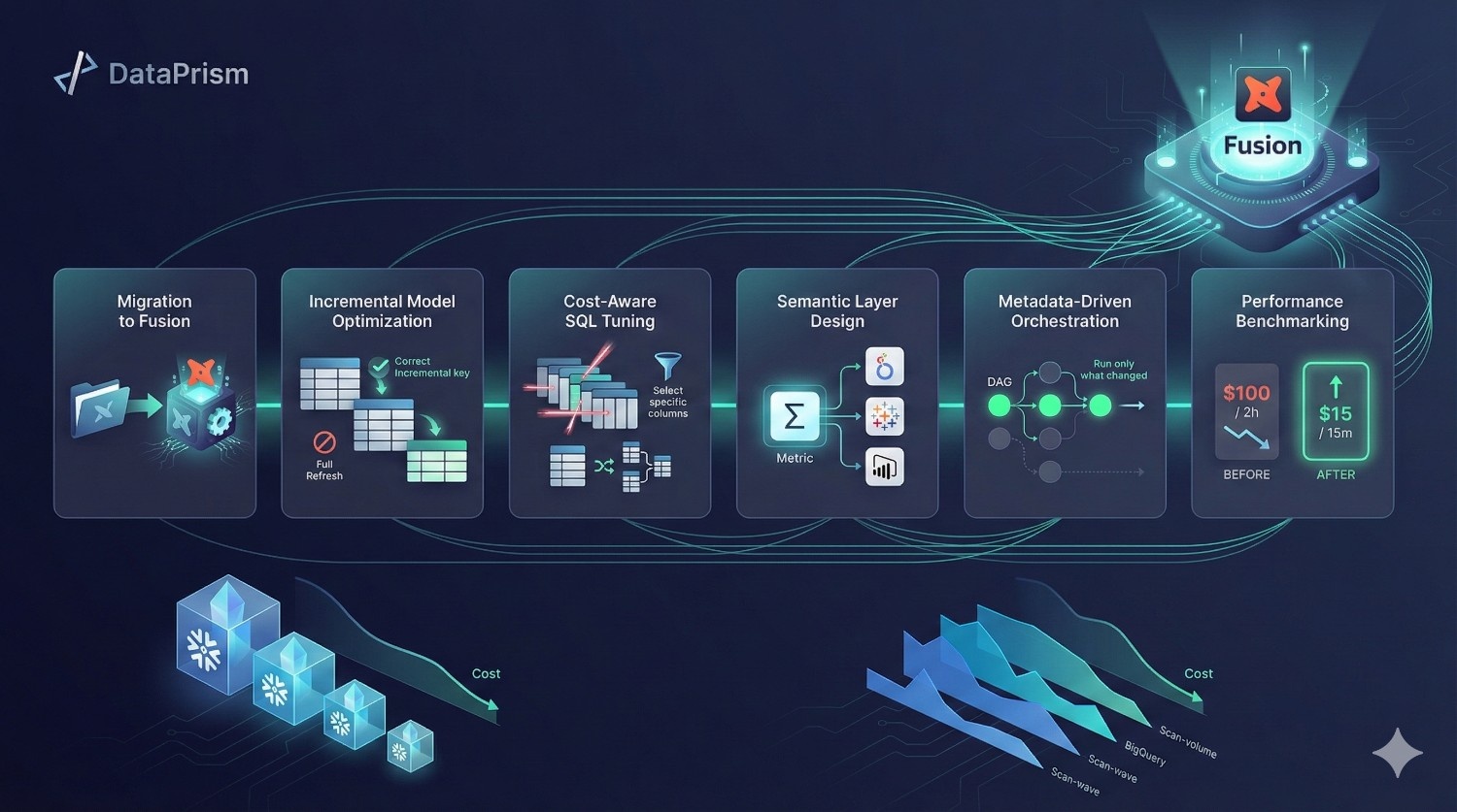 How DataPrism Helps Reduce Snowflake & BigQuery Cost with dbt Fusion